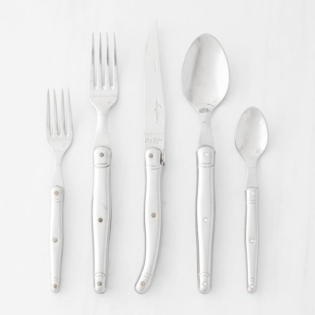 Jean Dubost Laguiole 20-Piece Flatware Set, Stainless-Steel