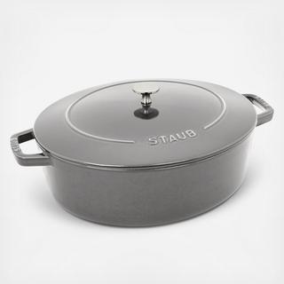Cast Iron Wide Oval Dutch Oven