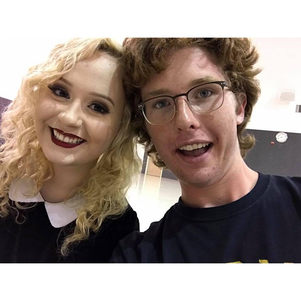 This was the first picture we ever took together while at one of our play rehearsals, it was the day of our first date.