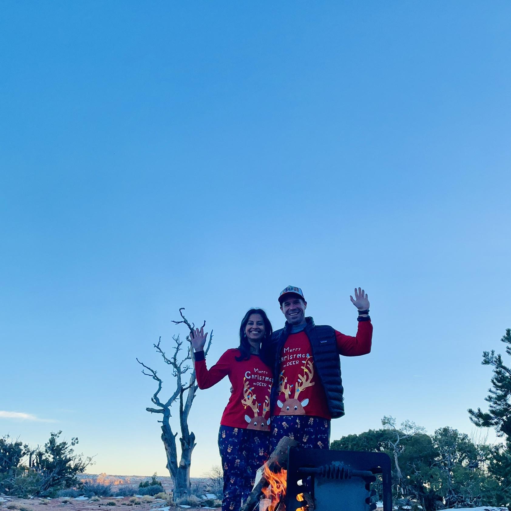 Christmas Eve in Utah in our camper van!