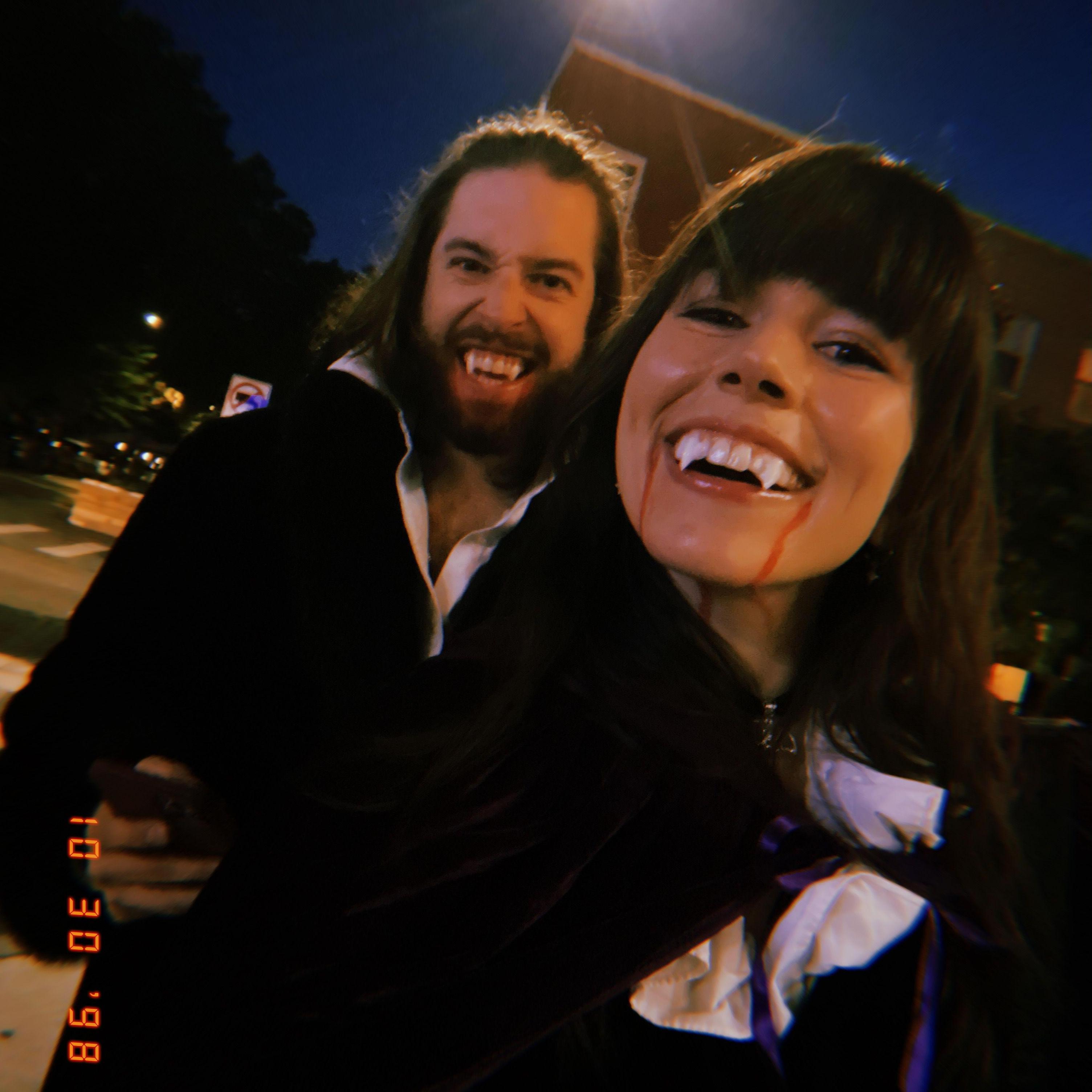 The Halloween we were Nandor & Nadja from What We Do in the Shadows
