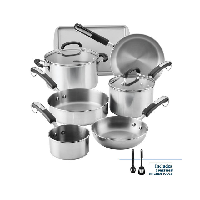 Farberware Brilliance 11-Pc Limited Edition Stainless Steel Cookware Set, Exclusively at Macy's