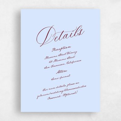 Pale Blue Wedding Enclosure - Estate