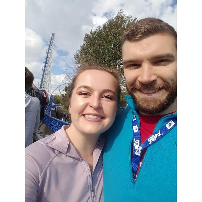 Taylor's surprise birthday trip to Cedar Point in October 2018