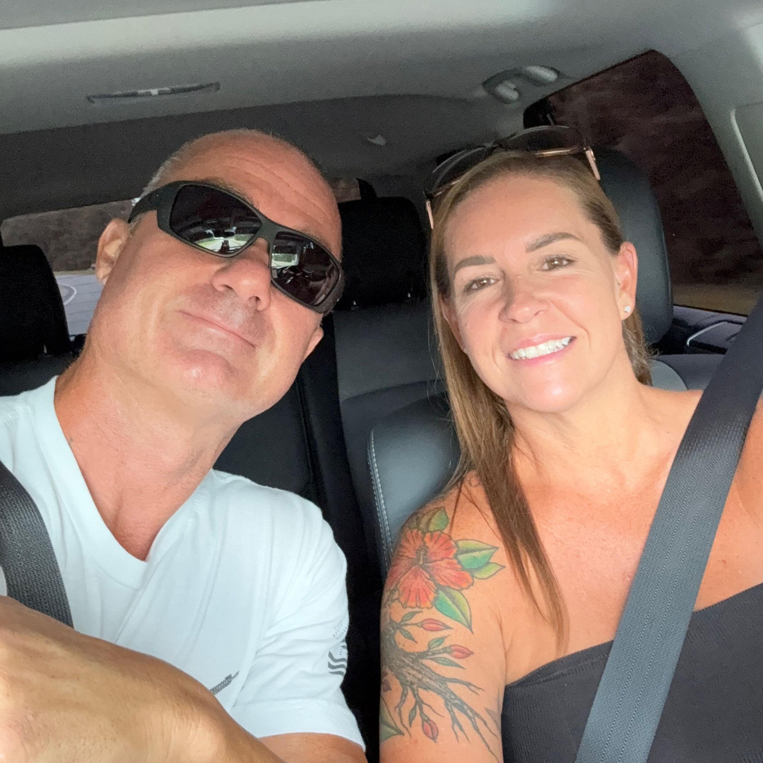 Random car selfie heading out to Perdido Key, Florida