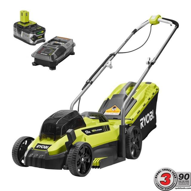 Ryobi 13 13 in. ONE+ 18-Volt Lithium-Ion Cordless Battery