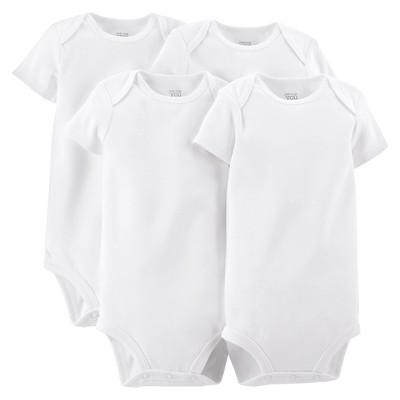 Carter's Baby 4pk Short Sleeve Bodysuit - Just One You™ Made by Carter's® White