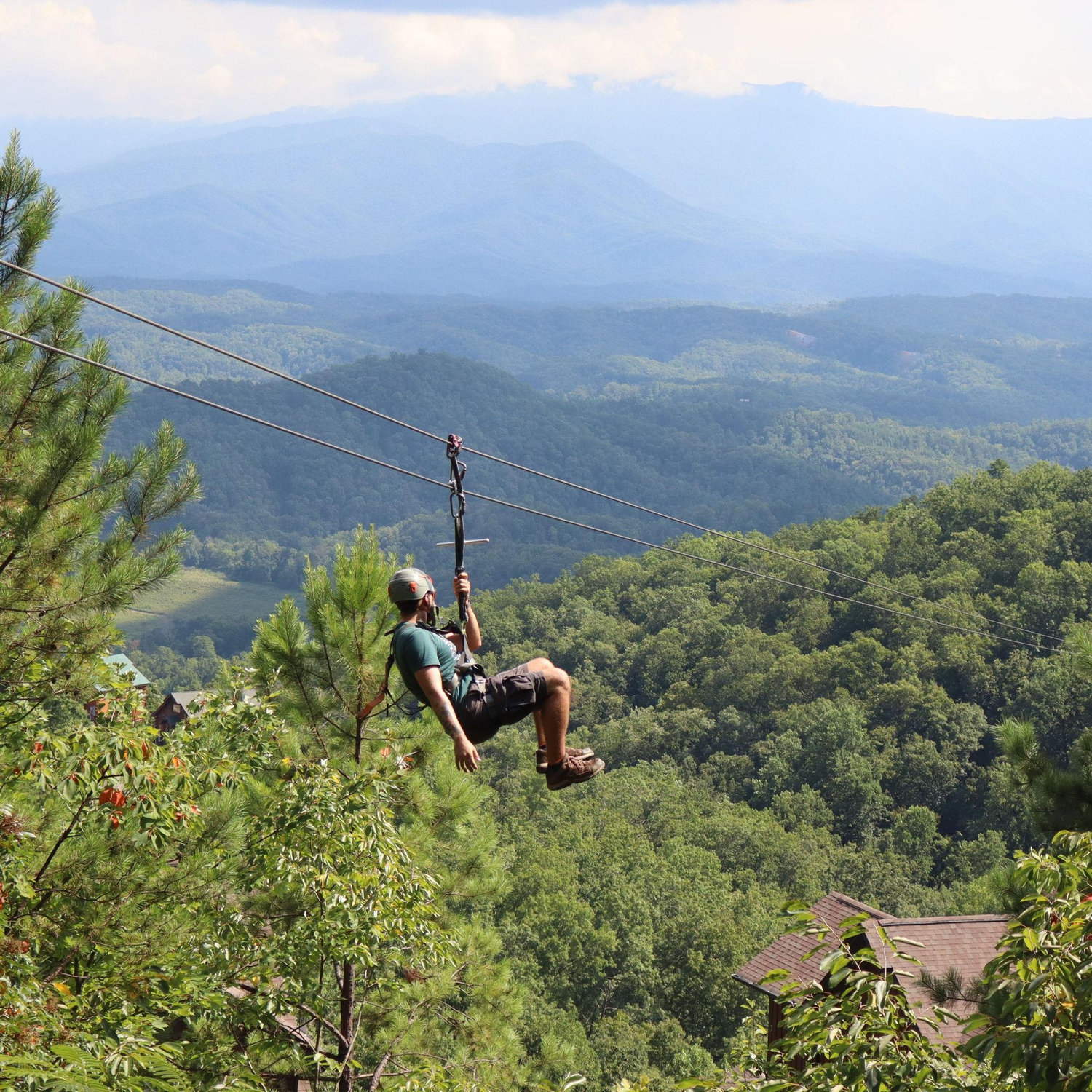 Marcel ziplining