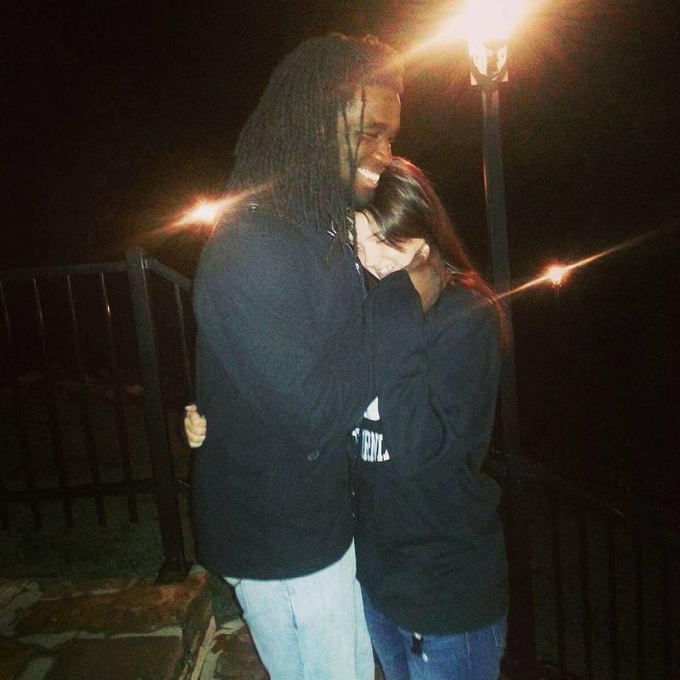 This was our first photo taken together.
