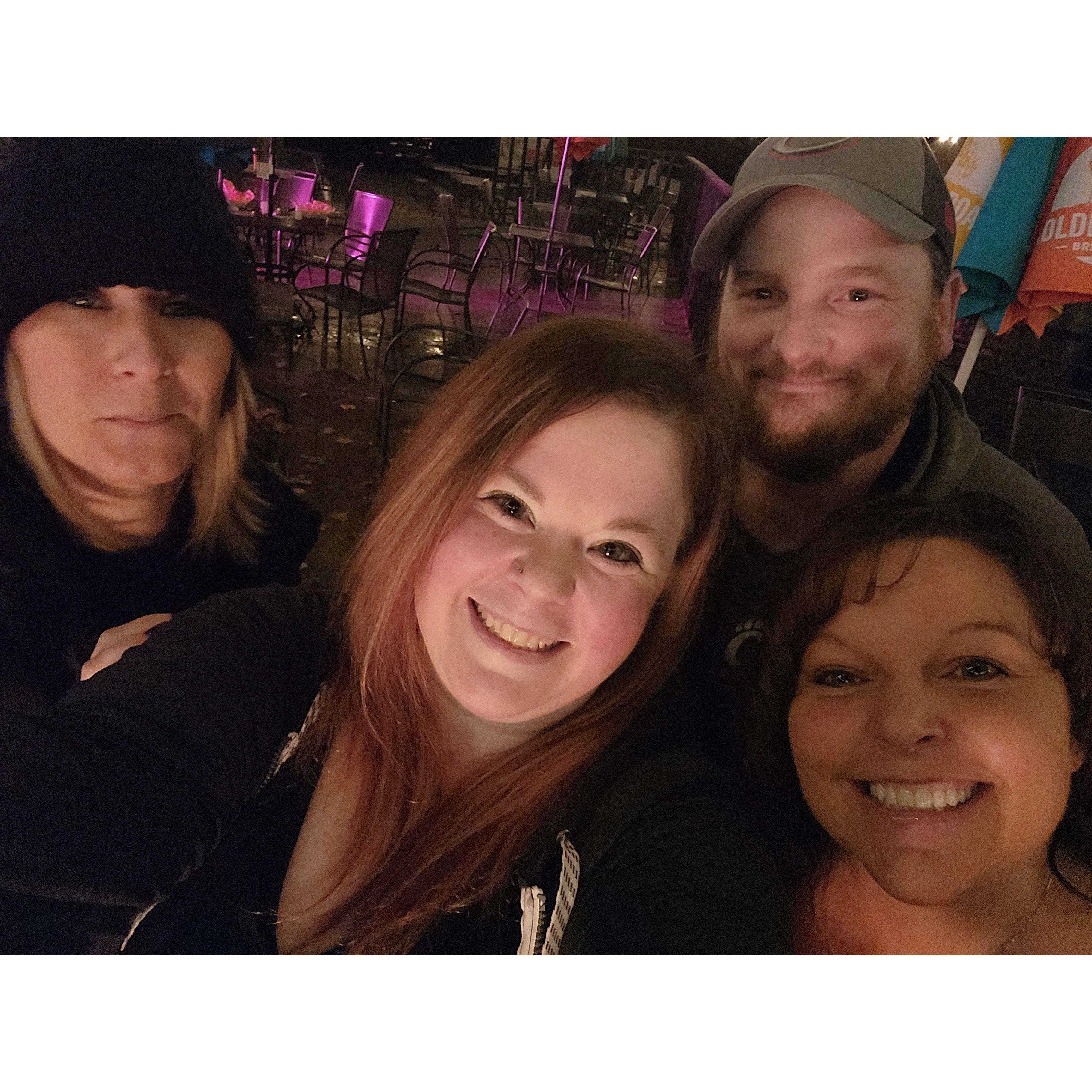 Fun night out with family and friends.