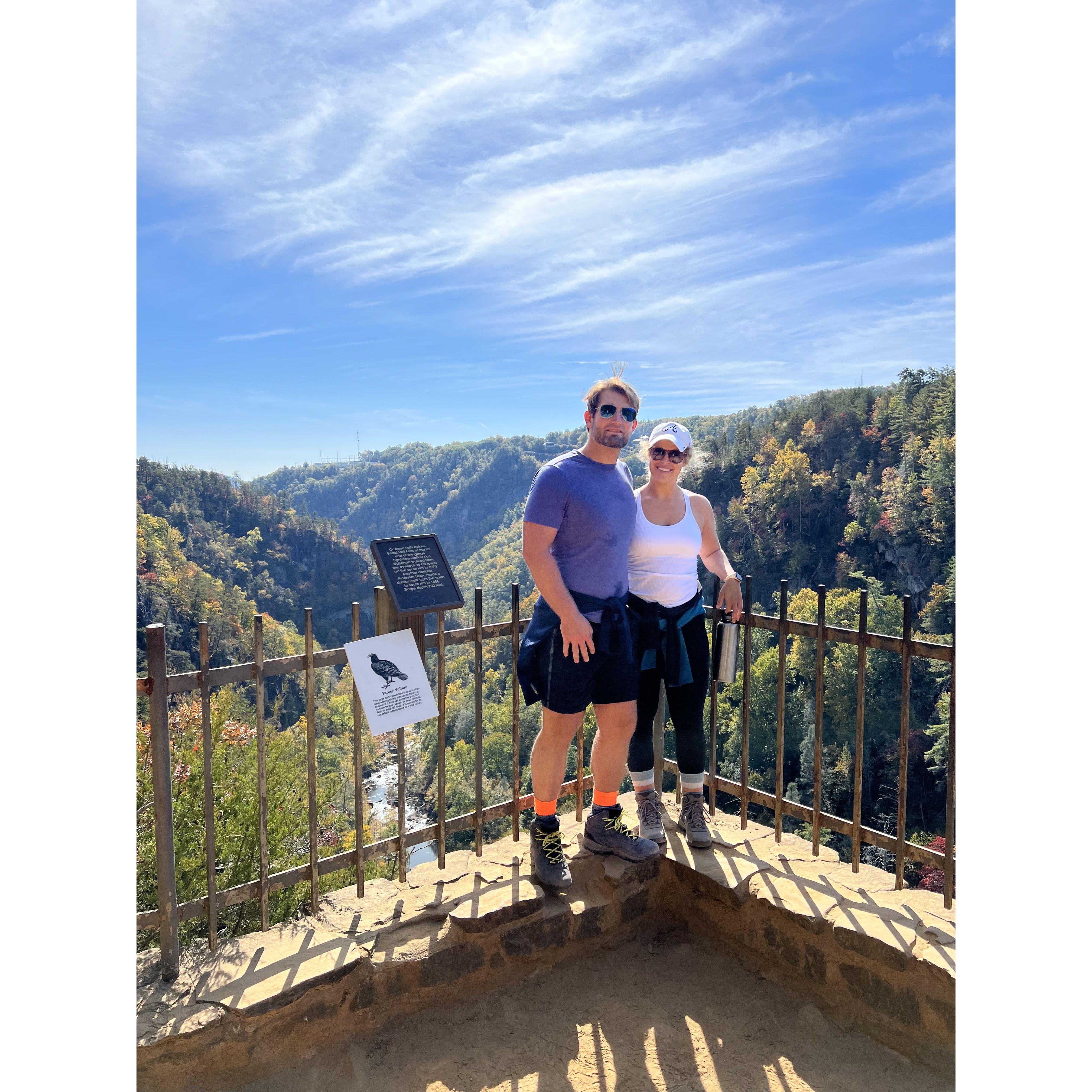 Hiking Tallulah Gorge, GA, Oct '22