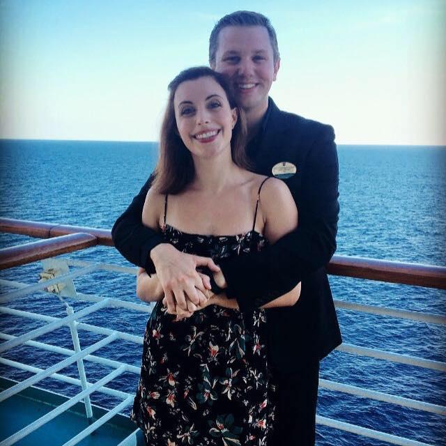 Sarah visiting Chris onboard the Grandeur of the Seas, where Chris performed for 6 months as a Vocalist. 8/2016