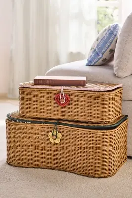 Burke Wicker Baskets, Set of 2