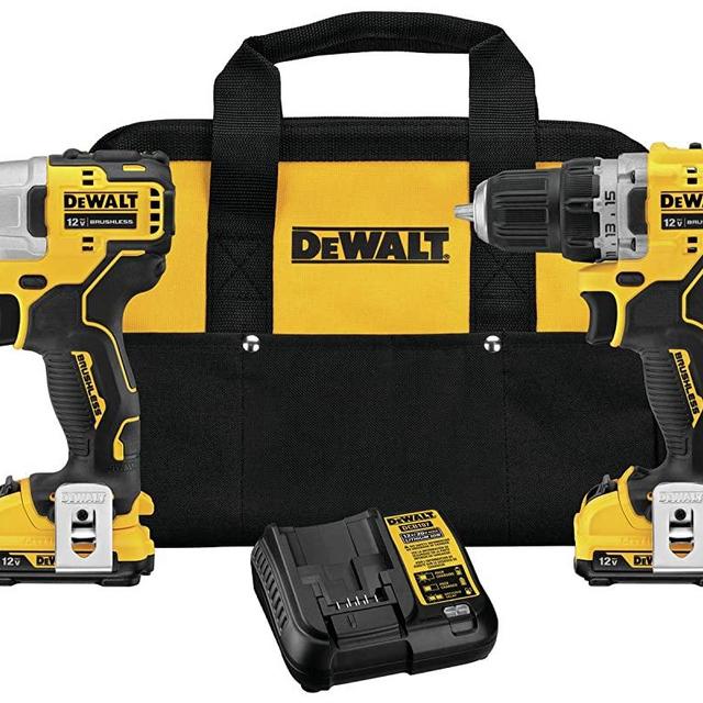 DEWALT XTREME 12V MAX Cordless Drill Combo Kit (DCK221F2)