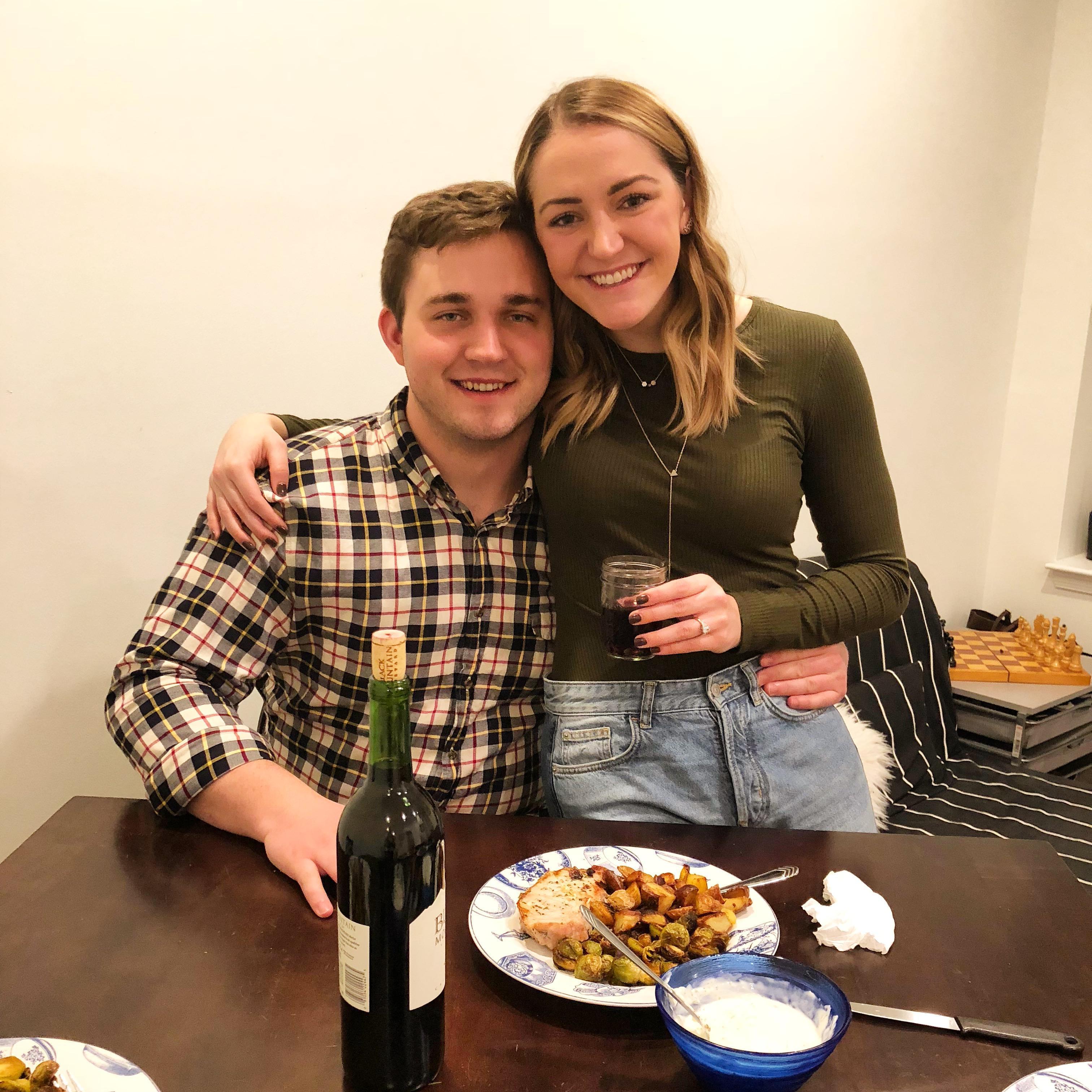 Homemade dinner date with Caroline & Jack