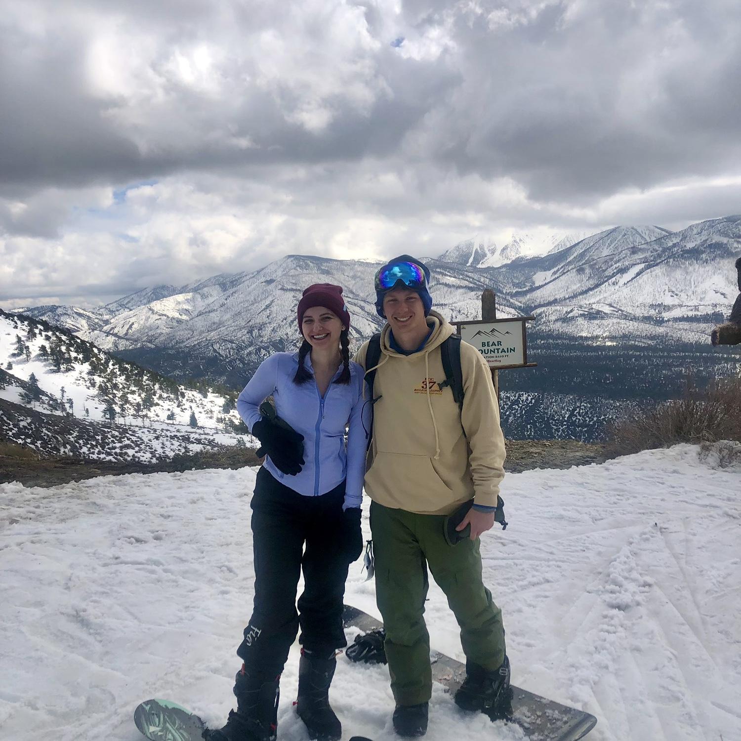 First snowboarding trip together!🏂🍀3/17/23