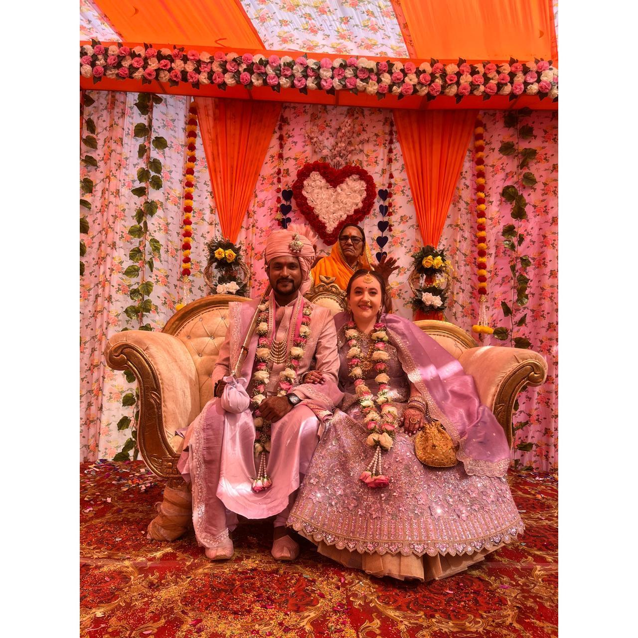 The Day we tied a knot Indian style