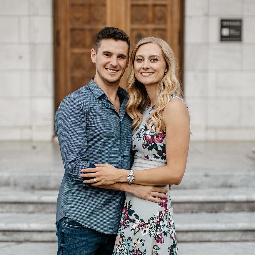 Our engagement pictures at Overton Park in Memphis