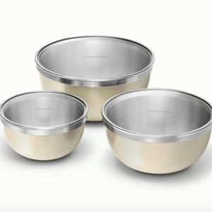 Caraway Mixing Bowl Set - Cream