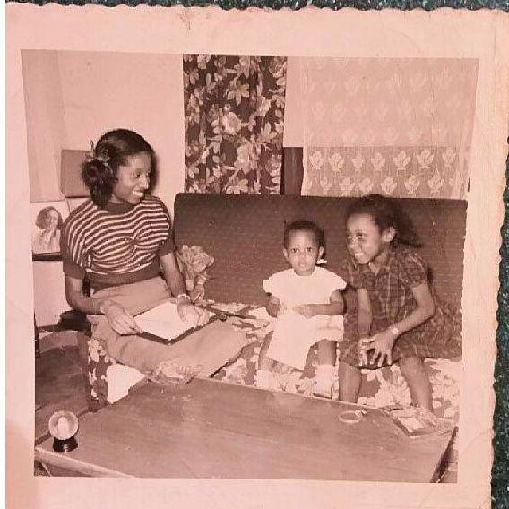 See Dr. "Dee" as a toddler. Even then she loved books. (smile)