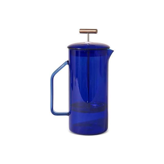 Glass French Press, Cobalt