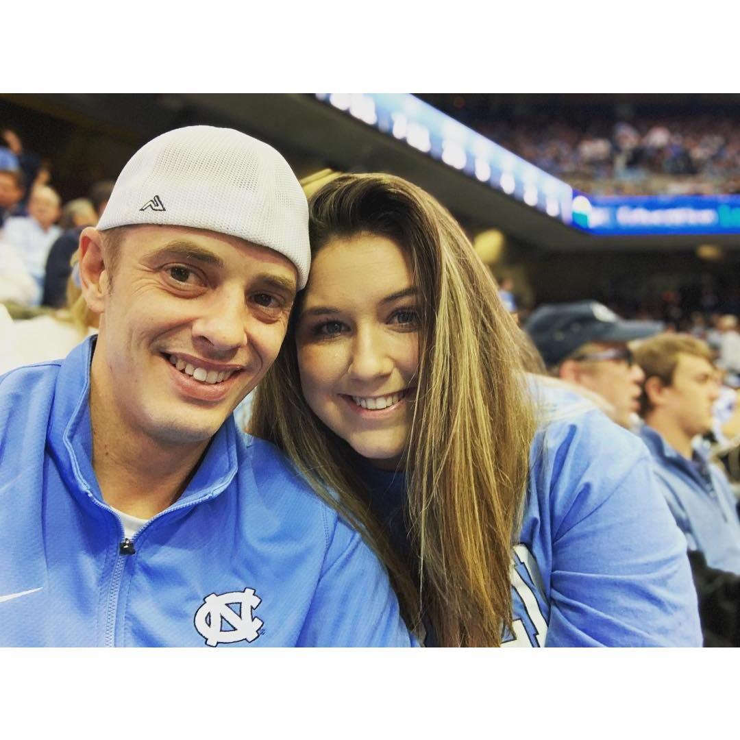 Chris made Courtney a UNC Tarheels fan!