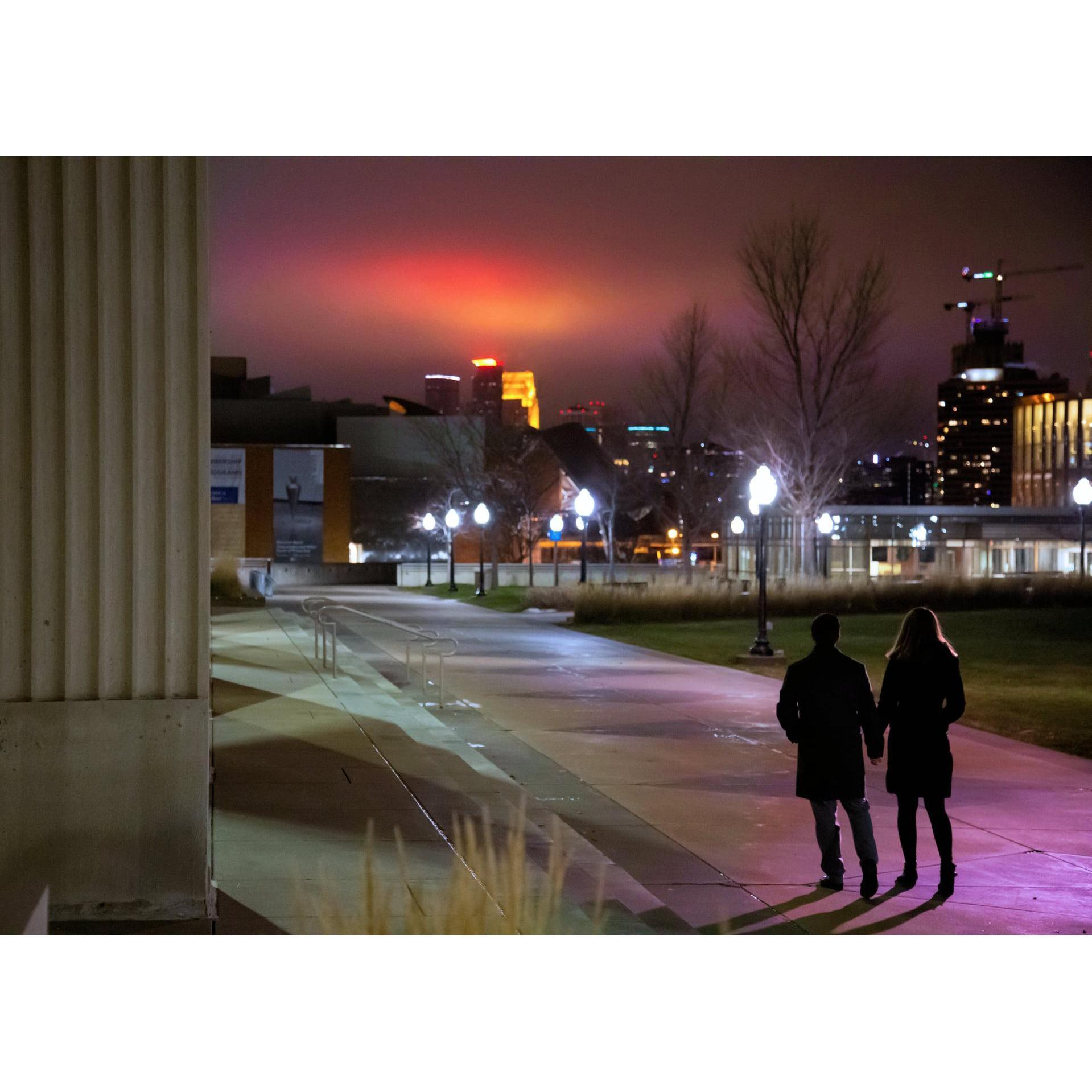 Walking around the University of Minnesota after getting engaged - 12/19/20