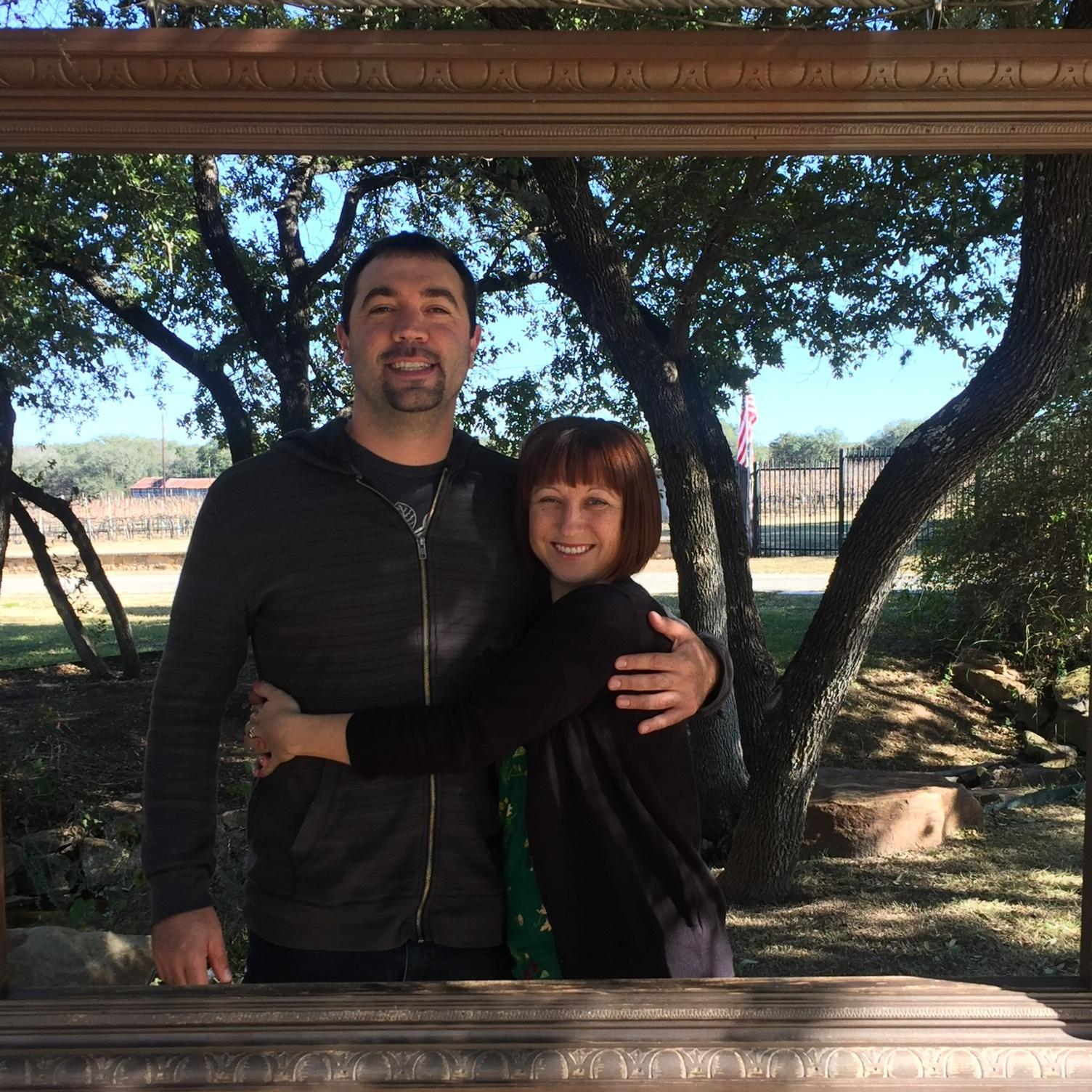Visiting the Lujans in Austin.