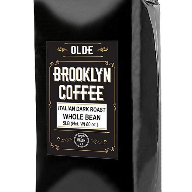 ITALIAN Dark Roast Whole bean – 5 LB Extra Strong Coffee - The World’s Strongest Coffee Beans | Classic Black Coffee, Breakfast, House Gourmet, Italian Espresso- Roasted in New York