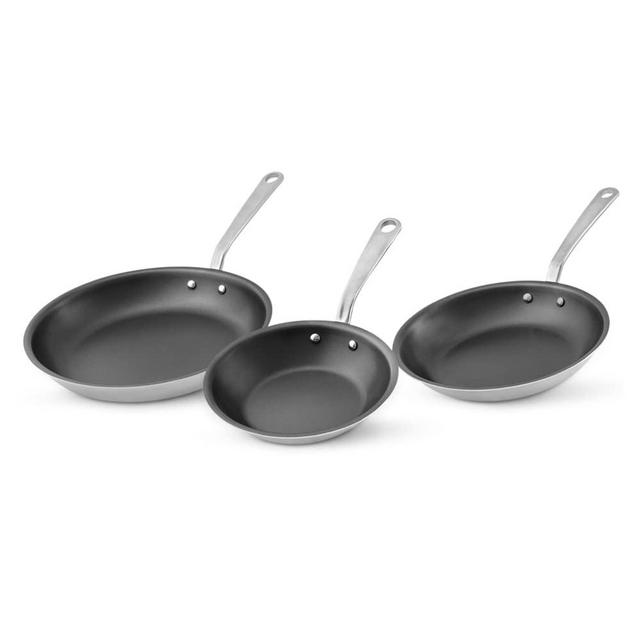 Made In Cookware - Non Stick Frying Pan Set (3 Piece Includes 8",10",12") - Made Without PFOA - Stainless Clad 5 Ply Construction - Professional Cookware - Made In Italy (Graphite)