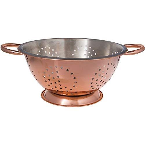 Palais Dinnerware 'Passoire' Collection, Stainless Steel Colander (5 Quart, Copper Finish)