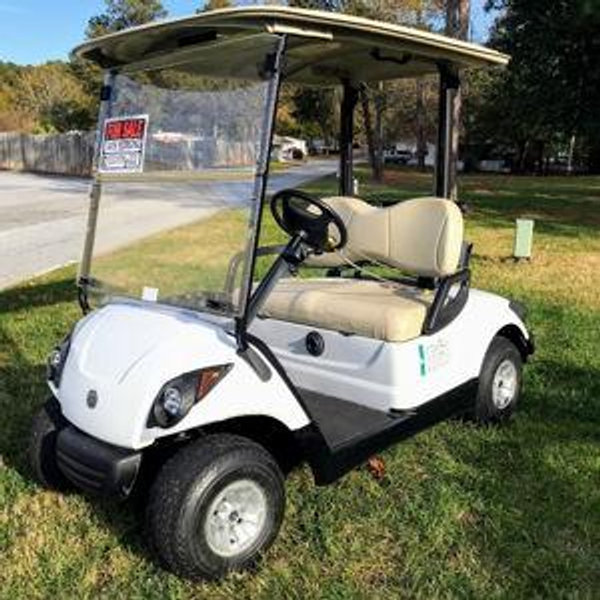 A used golf cart