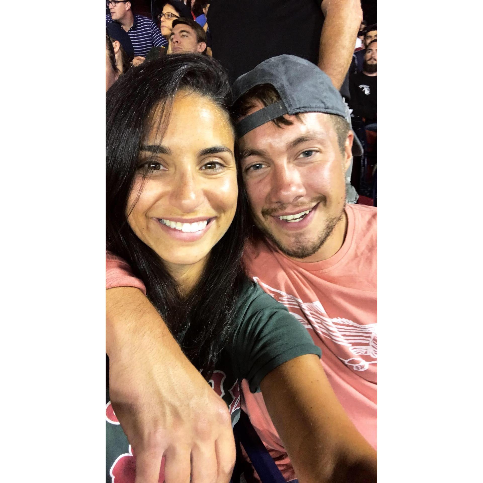 At a Red Sox Game!