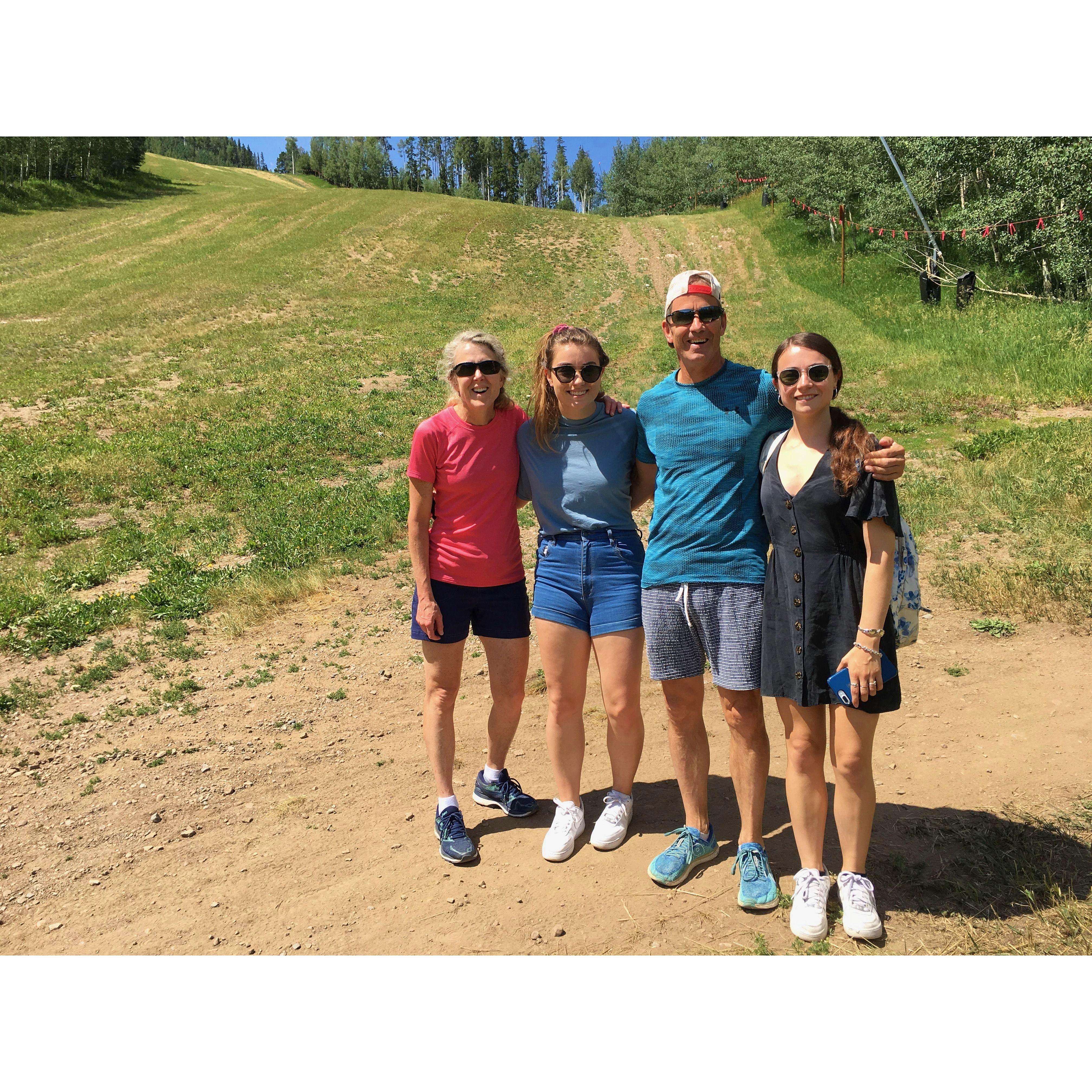With Savannah and Haley on a hike in Vail