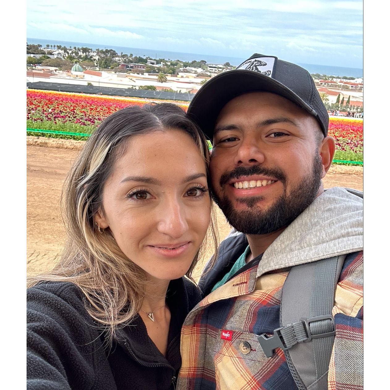 He took me to the Carlsbad flower fields. SO pretty.