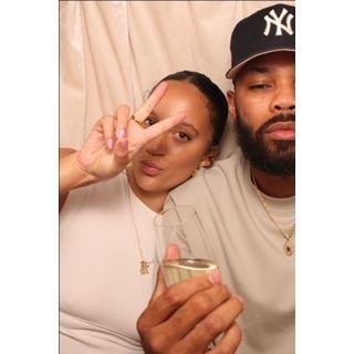 Date night photo booth session at our favorite bar