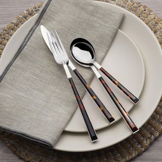 16-Piece Tortoise Flatware Set, Service for 4