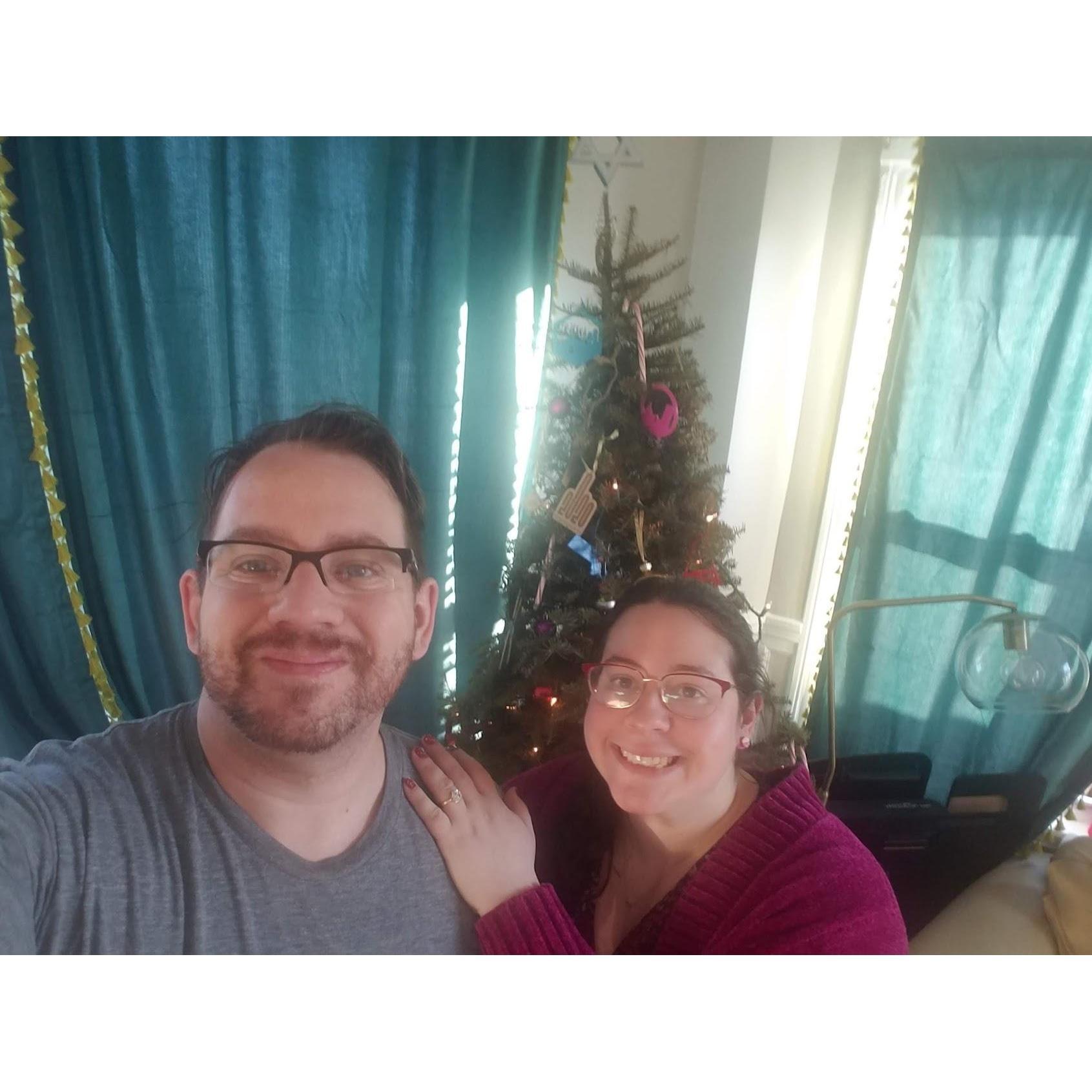 Christmas Eve 2020! The night we got engaged.