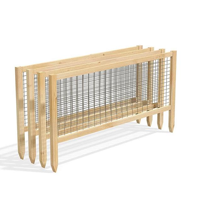 Greenes Fence RCCG4PK CritterGuard Cedar Garden Fence, Pack of 4, 23.5"