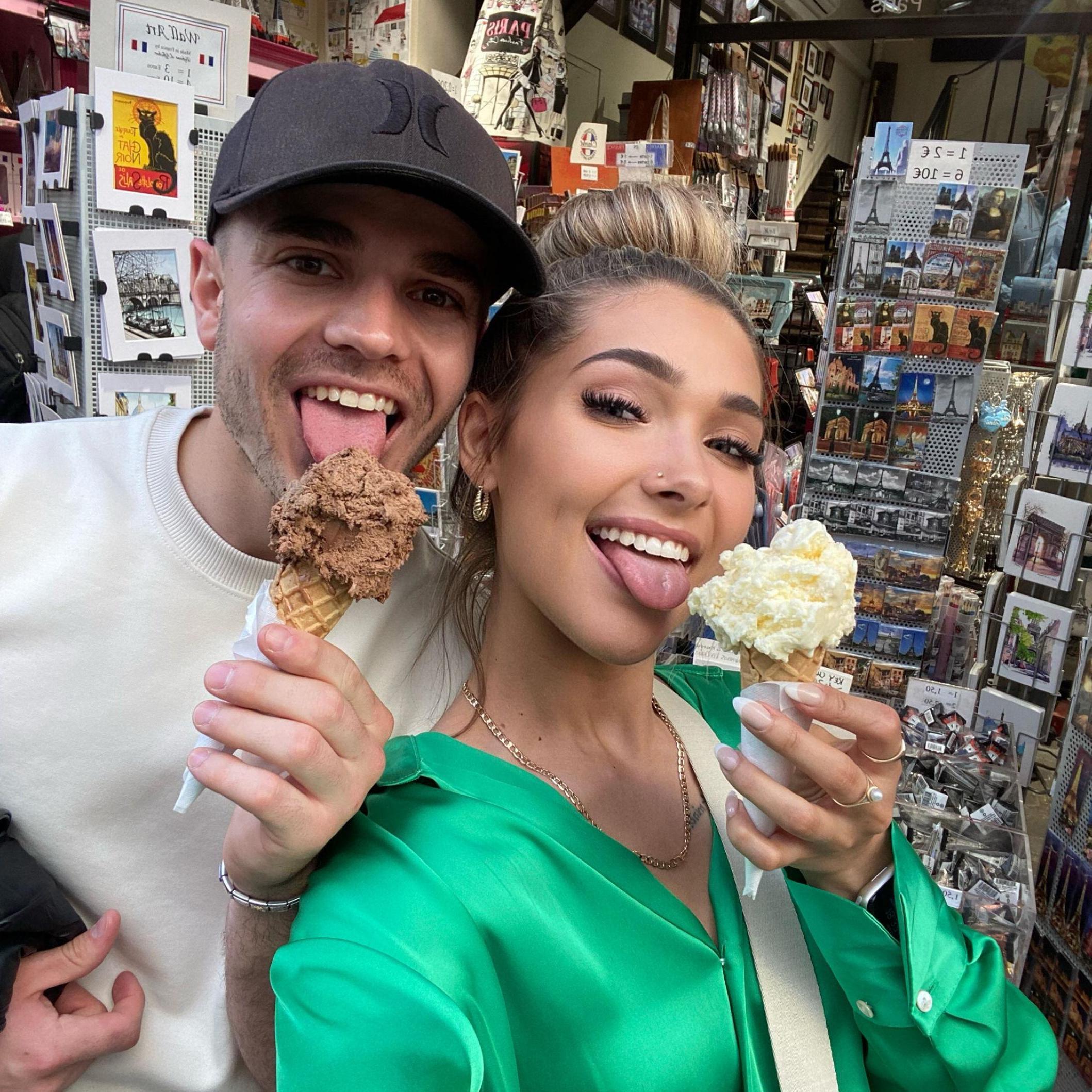 Gelato in Paris.