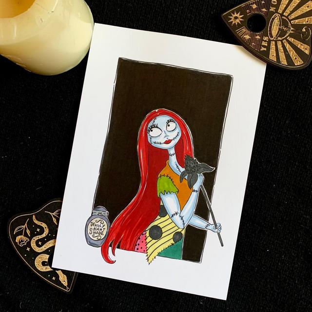 Sally, The Nightmare Before Christmas, Tim Burton Inspired - Print