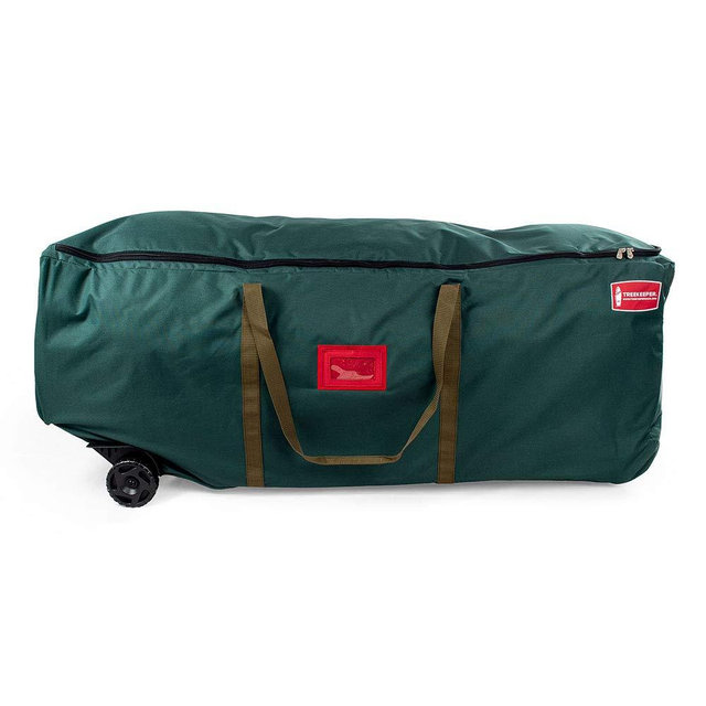 TreeKeeper [Denier Storage Bag] - Big Wheeled 9 Foot Christmas Tree Storage Bag with Compression Straps | Tree Keeper Bag