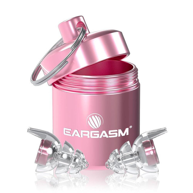 Eargasm Smaller Ears Earplugs - Pink High Fidelity Filtered Noise Reducing Reusable Ear-Plugs for Kids, Women, Men - Hearing Protection for Live Concerts, Motorcycles, Festivals, Sporting Events