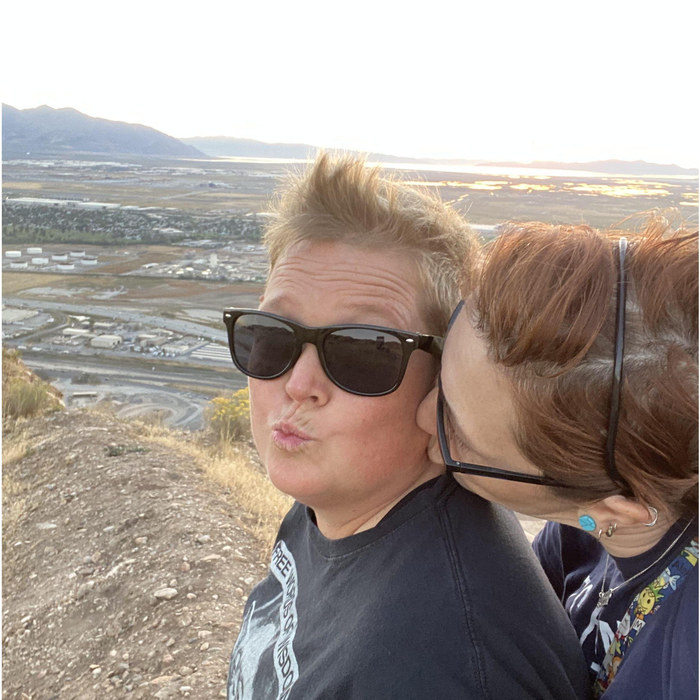 Hiking last summer