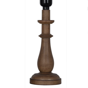 Mainstays Mix and Match 11" Turn Wood Finish Accent Lamp Base, Brown - Walmart.com