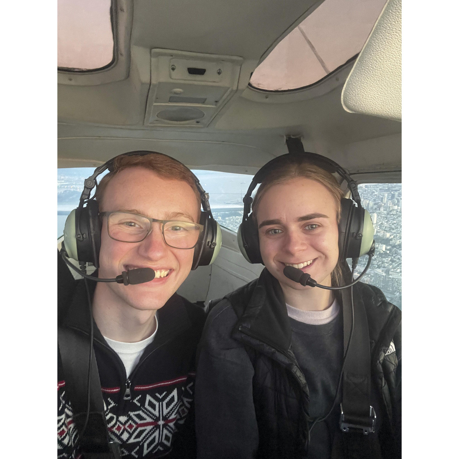 One of our first flights together after Reese got her private pilots license in 2021