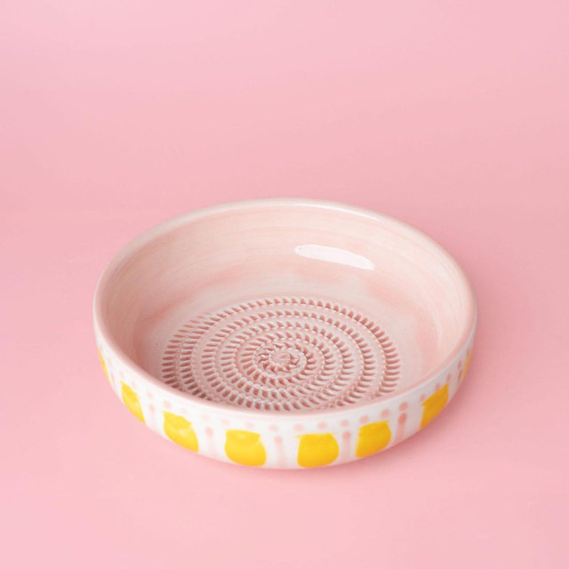 Handcrafted Ceramic Ginger Grater Plate - Made in Spain - Valentina