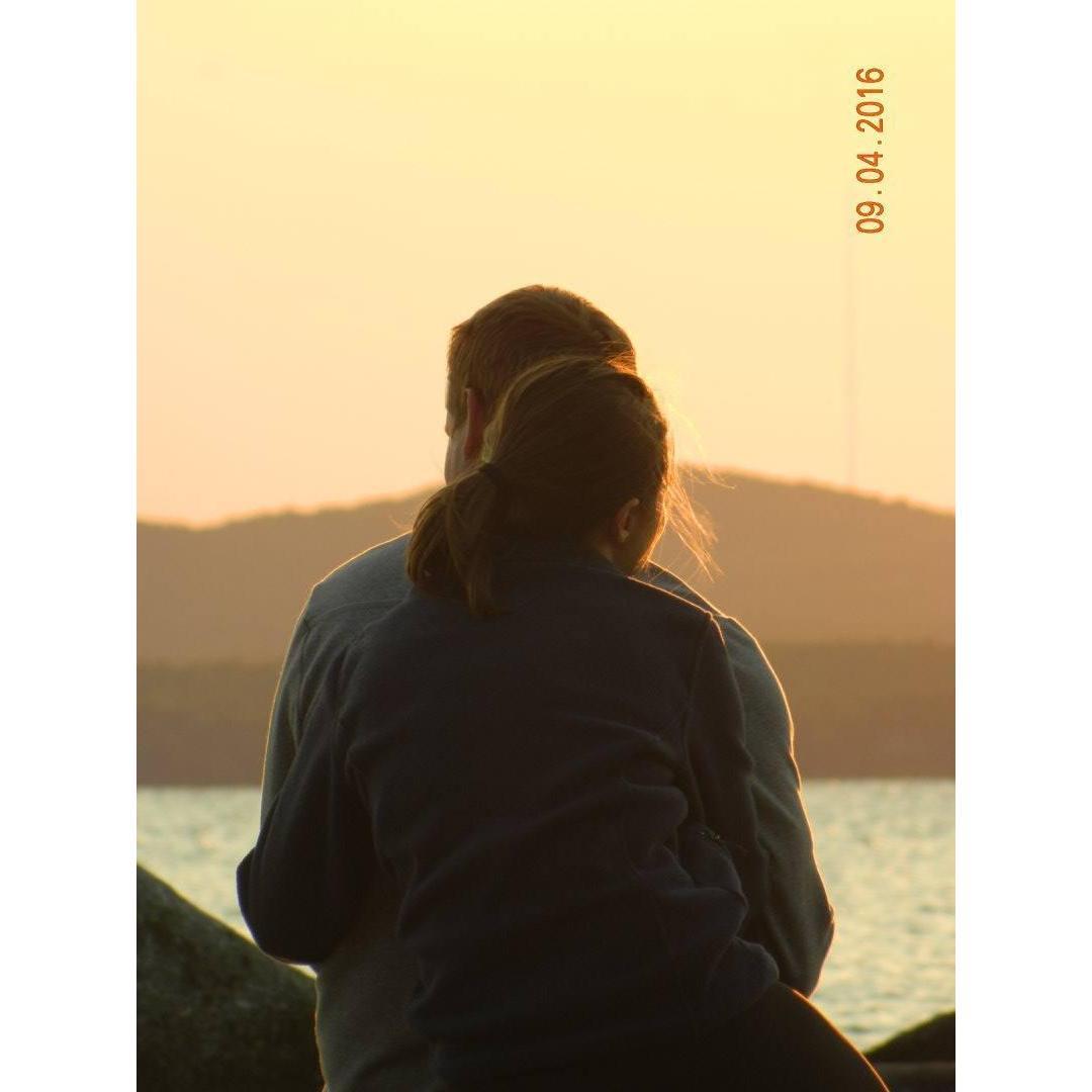 Enjoying the sunset on Frye Island | September 4, 2016