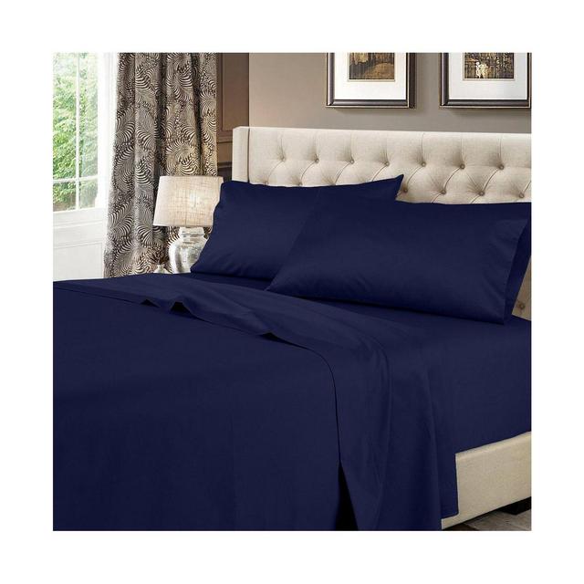 600 Thread Count Solid Cotton Sheets Set, Queen
