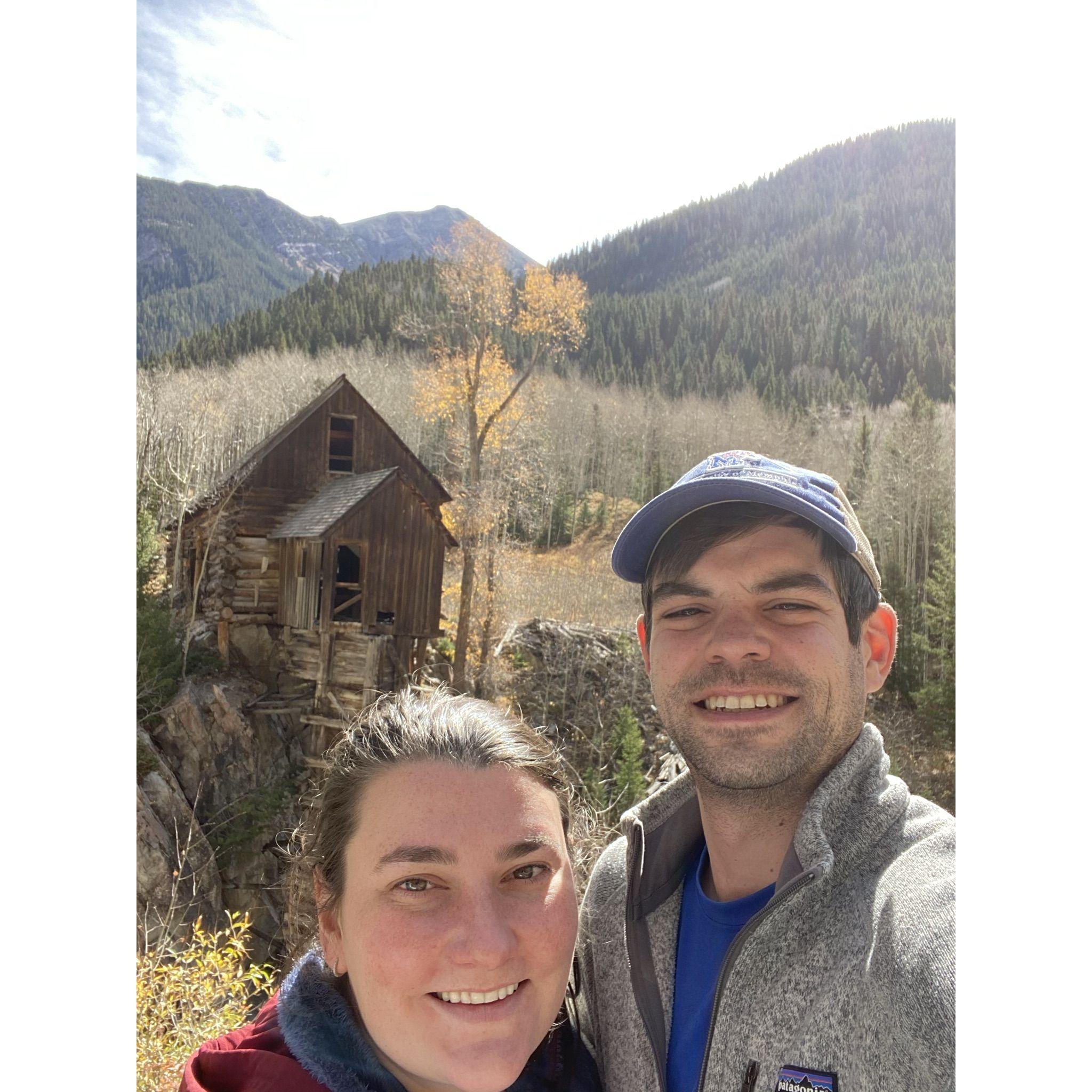 Hike to the famous Crystal Mill; near Aspen, CO